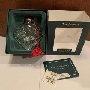 Marquis By Waterford Crystal Puffed Heart Ornament